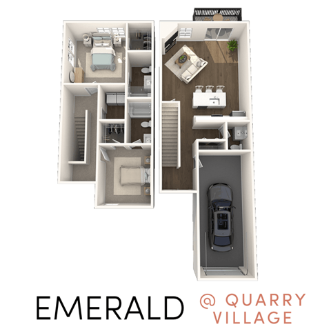 Floor plan for 2 beds, 2.5 baths, 1472 sqft